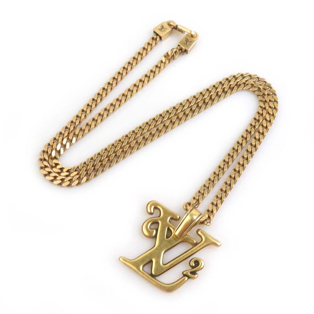 LOUIS VUITTON Gold Necklace - Picture 2 of 8